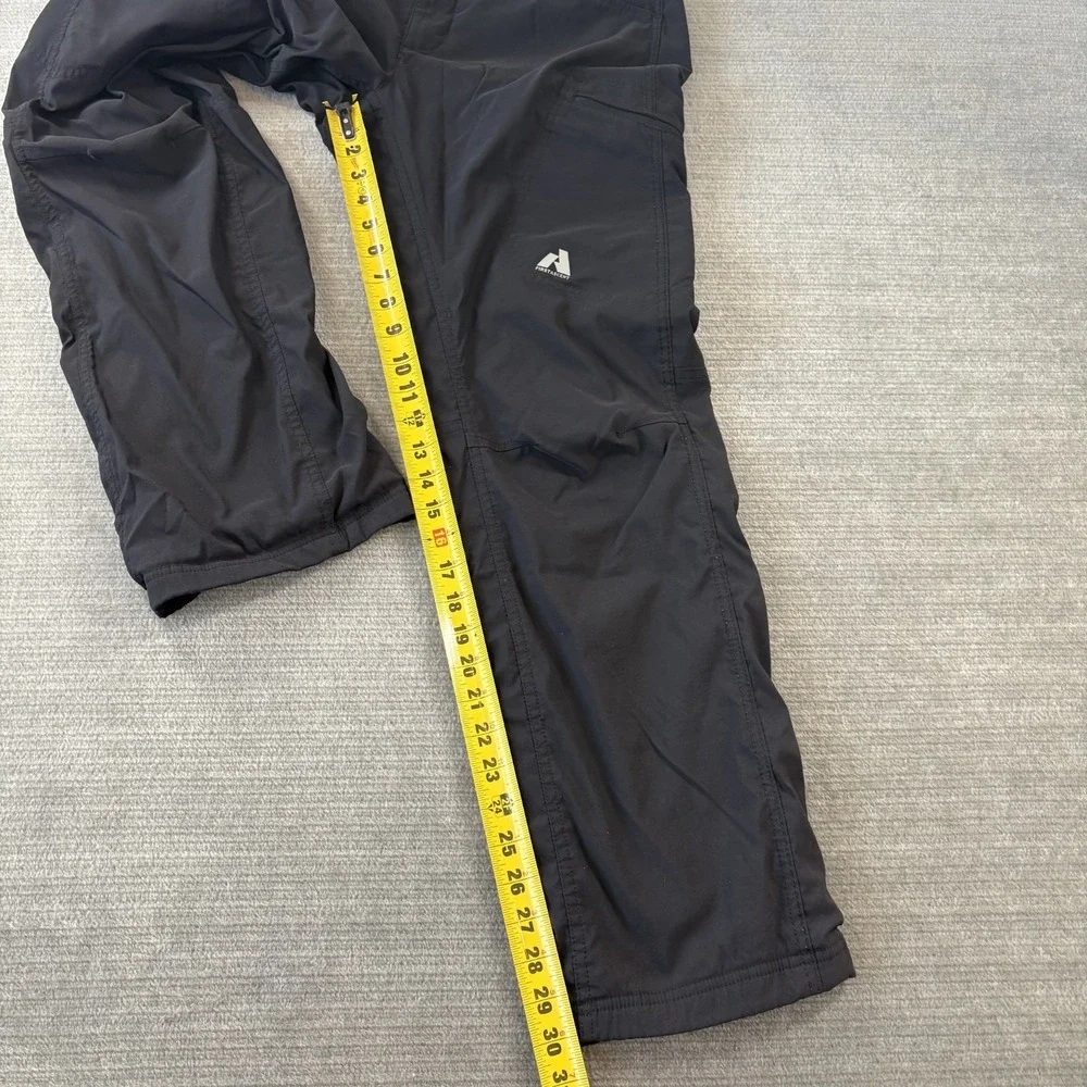 Eddie Bauer Pants Mens 34x32 Green First Ascent Softshell Lined Zip Pocket Snow